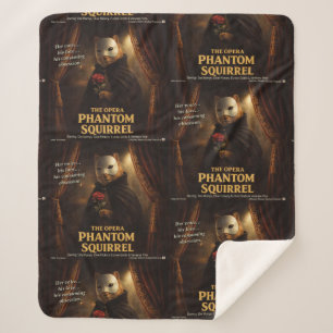 Opera Phantom Eekhoorn Parodie Sherpa Deken