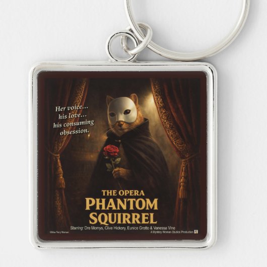 Opera Phantom Eekhoorn Parodie Sleutelhanger (Voorkant)