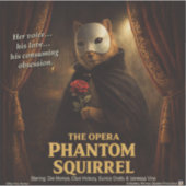 Opera Phantom Eekhoorn Parodie Sticker (Voorkant)