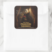 Opera Phantom Eekhoorn Parodie Vierkante Sticker (Tas)