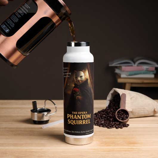 Opera Phantom Eekhoorn Parodie Waterfles (Koffie (Gedraaid) )