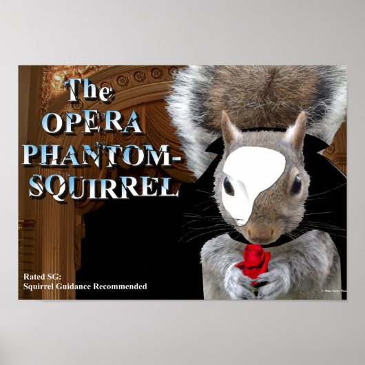 Opera Phantom Squirrel Poster (Voorkant)