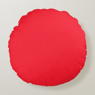 Opera Red Solid Color Rond Kussen
