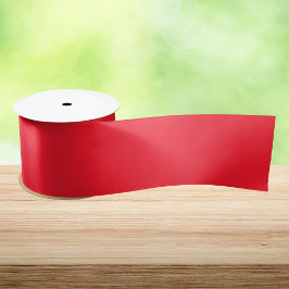 Opera Red Solid Color Satijnen Lint