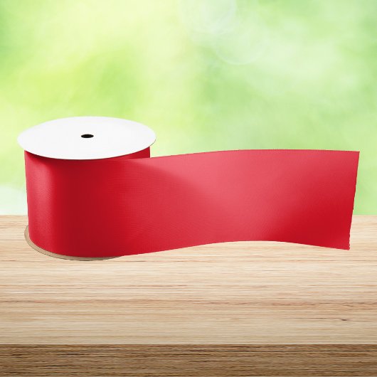 Opera Red Solid Color Satijnen Lint