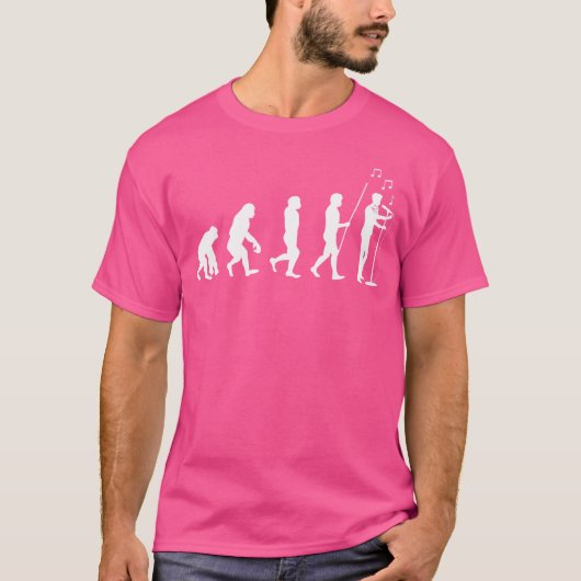 Opera Singer Evolution Muzikant Zingen Expert Mus T-shirt (Voorkant)