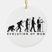 Opera singer evolution of man keramisch ornament (Voorkant)