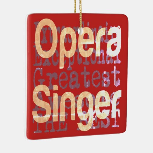 Opera Singer Extraordinaire Keramisch Ornament (Rechts)