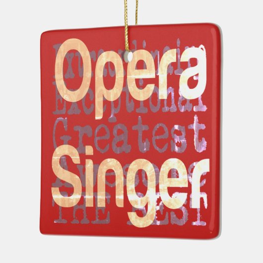 Opera Singer Extraordinaire Keramisch Ornament (Links)