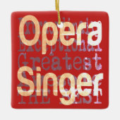 Opera Singer Extraordinaire Keramisch Ornament (Voorkant)