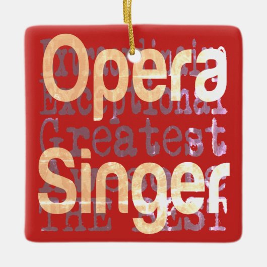 Opera Singer Extraordinaire Keramisch Ornament (Voorkant)