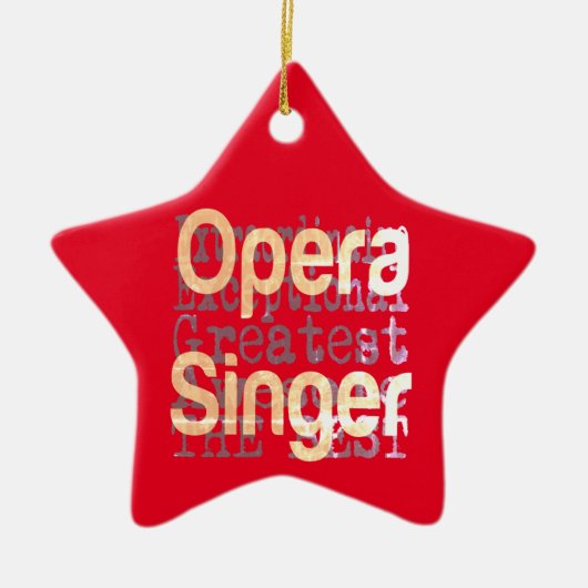 Opera Singer Extraordinaire Keramisch Ornament (Voorkant)