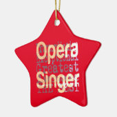 Opera Singer Extraordinaire Keramisch Ornament (Links)