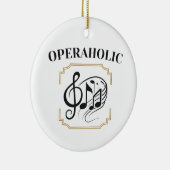 Opera Singer Fan Lover Music Enthusiast Keramisch Ornament (Rechts)