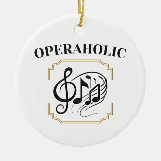 Opera Singer Fan Lover Music Enthusiast Keramisch Ornament (Voorkant)