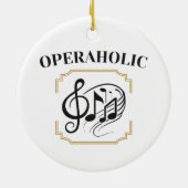 Opera Singer Fan Lover Music Enthusiast Keramisch Ornament (Achterkant)