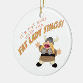 Opera Singer Keramisch Ornament (Links)