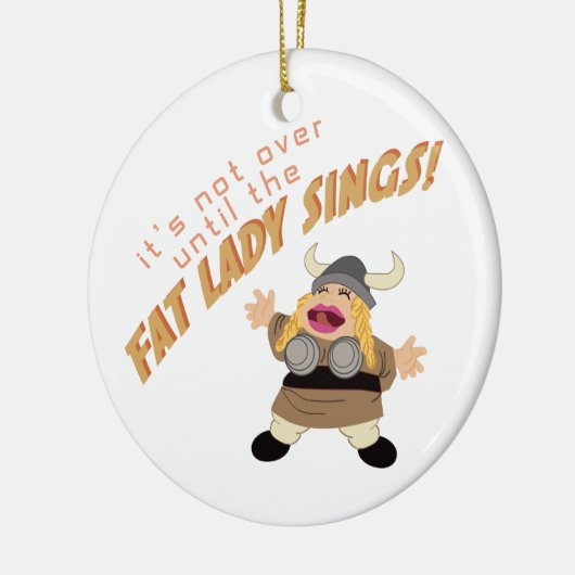 Opera Singer Keramisch Ornament (Links)