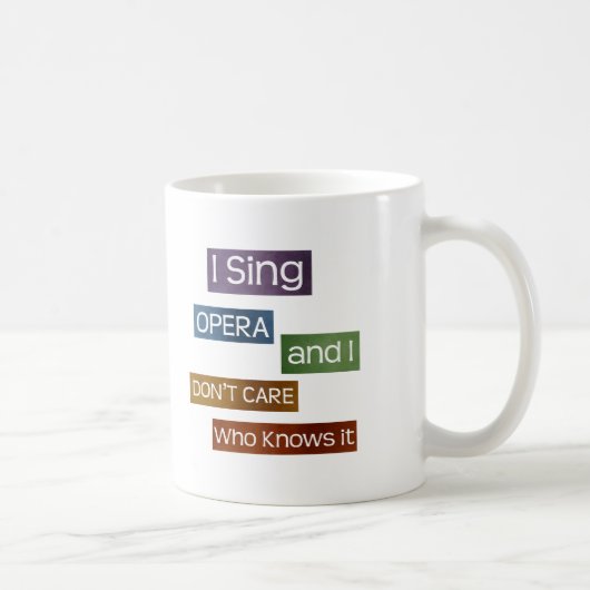 Opera Singer Koffiemok (Rechts)