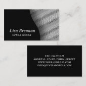 Opera Singer , muzikant , Classics Notes Visitekaartje (Voorkant / Achterkant)