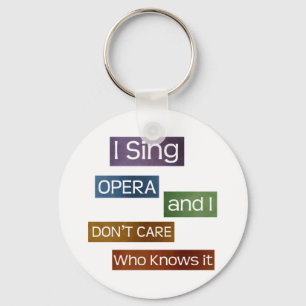 Opera Singer Sleutelhanger