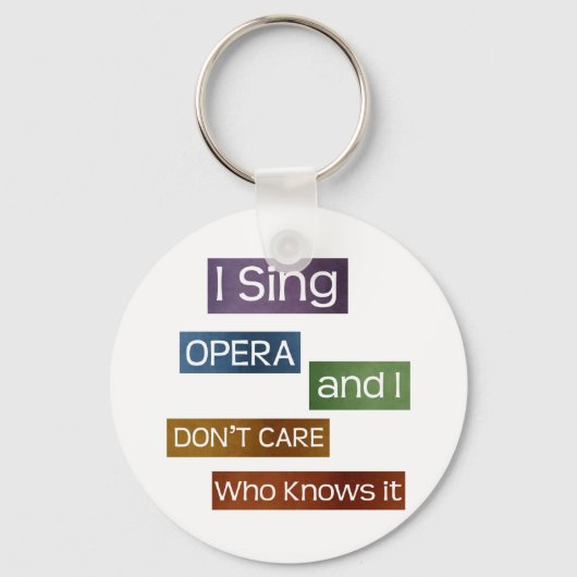 Opera Singer Sleutelhanger (Voorkant)