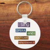 Opera Singer Sleutelhanger (Voorkant)