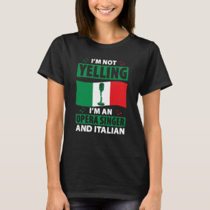 Opera Singer voor opera Vocalist Tenor Singer Musi T-shirt