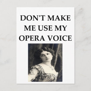 opera-stem briefkaart