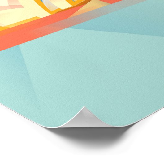 Opera Sydney - Minimale Art Deco - Reisoproer Poster (Hoek)