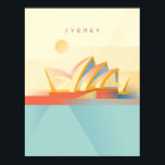 Opera Sydney - Minimale Art Deco - Reisoproer Poster<br><div class="desc">Opera Sydney</div>