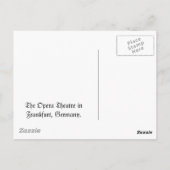 Opera Theater in Frankfurt Briefkaart (Achterkant)