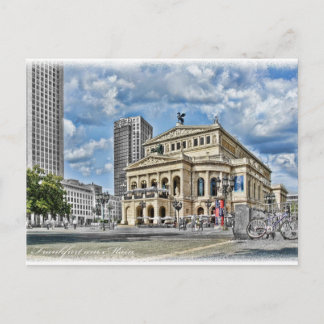 Opera Theater in Frankfurt Briefkaart