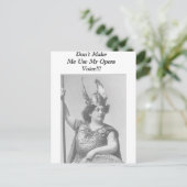 Opera Voice Briefkaart (Staand voorkant)