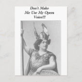 Opera Voice Briefkaart (Voorkant)