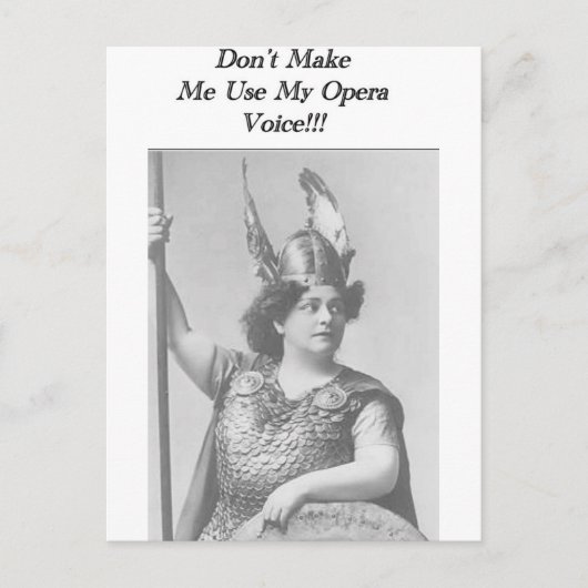 Opera Voice Briefkaart (Voorkant)