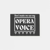 Opera Voice Singer Post-it® Notes (Voorkant)