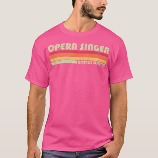 Opera Zanger Grappig Baan Titel Beroep Verjaardag T-shirt (Voorkant)