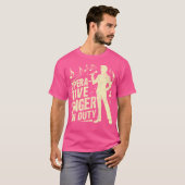 Opera-zanger op duty vocalist t-shirt (Voorkant volledig)