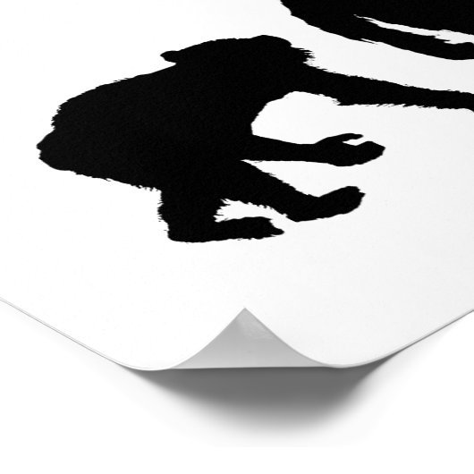 Opera-zangers en opera-liefhebbers die cadeaus zin poster (Hoek)