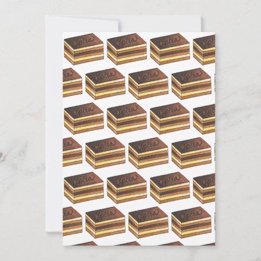 Operacake Bruidsshowers Afternoon Tea Feest Kaart (Achterkant)