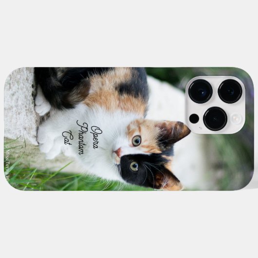 Operafantoomkat Case-Mate iPhone Case (Achterkant (horizontaal))