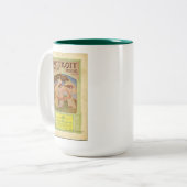  operagebouw in Detroit Tweekleurige Koffiemok (Voorkant links)