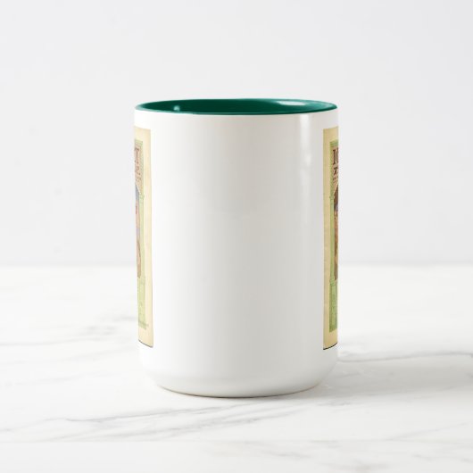  operagebouw in Detroit Tweekleurige Koffiemok (Center)