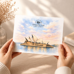 Operahuis Sydney Bekend Icoon Landmark Briefkaart