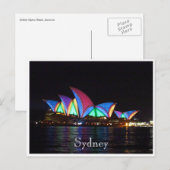 operahuis Sydney lichten Briefkaart (Voorkant / Achterkant)