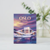 Operahuis van Oslo Noorwegen Briefkaart (Staand voorkant)