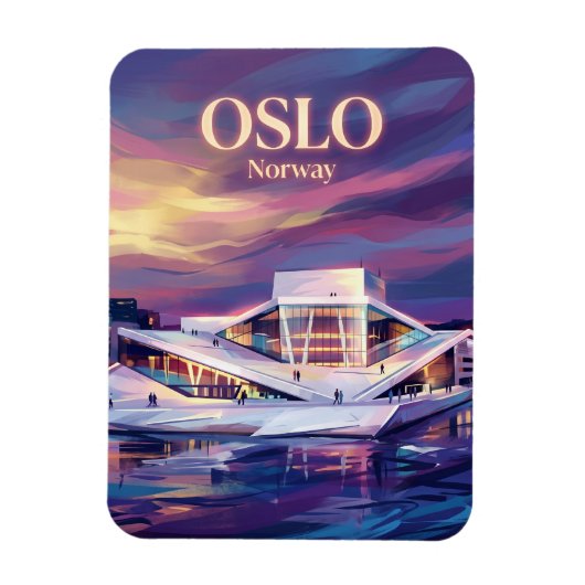 Operahuis van Oslo Noorwegen Magneet (Verticaal)