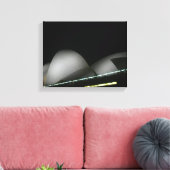 operahuistorens zeil canvas afdruk (Insitu (Woonkamer))
