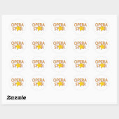 operastiel ronde sticker (Vel)